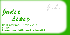 judit lipsz business card